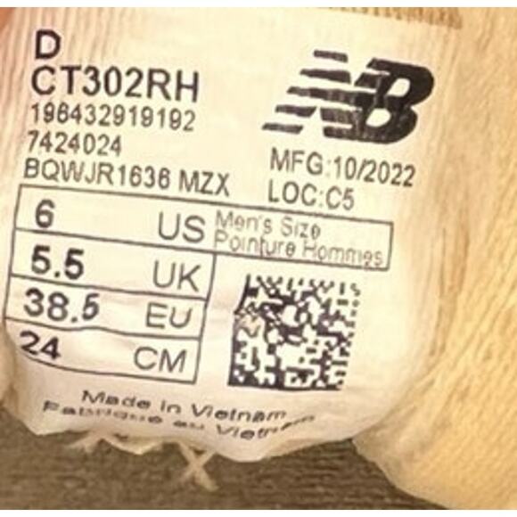 Womens New Balance CT302 "Sea Salt/Hazy Pink" Casual Sneakers Size 6 - Picture 6 of 6